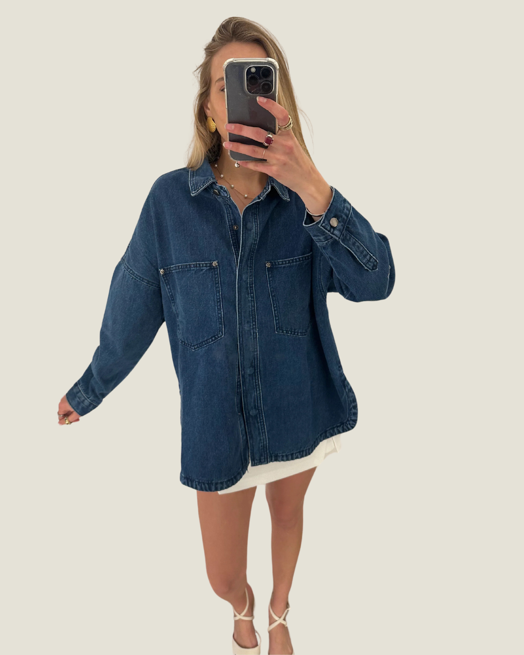 The Callahan: Dark Denim Shacket