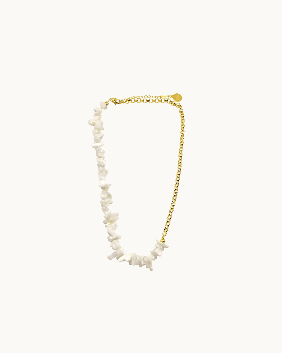 The Myla: Shell and Gold Mixed Necklace