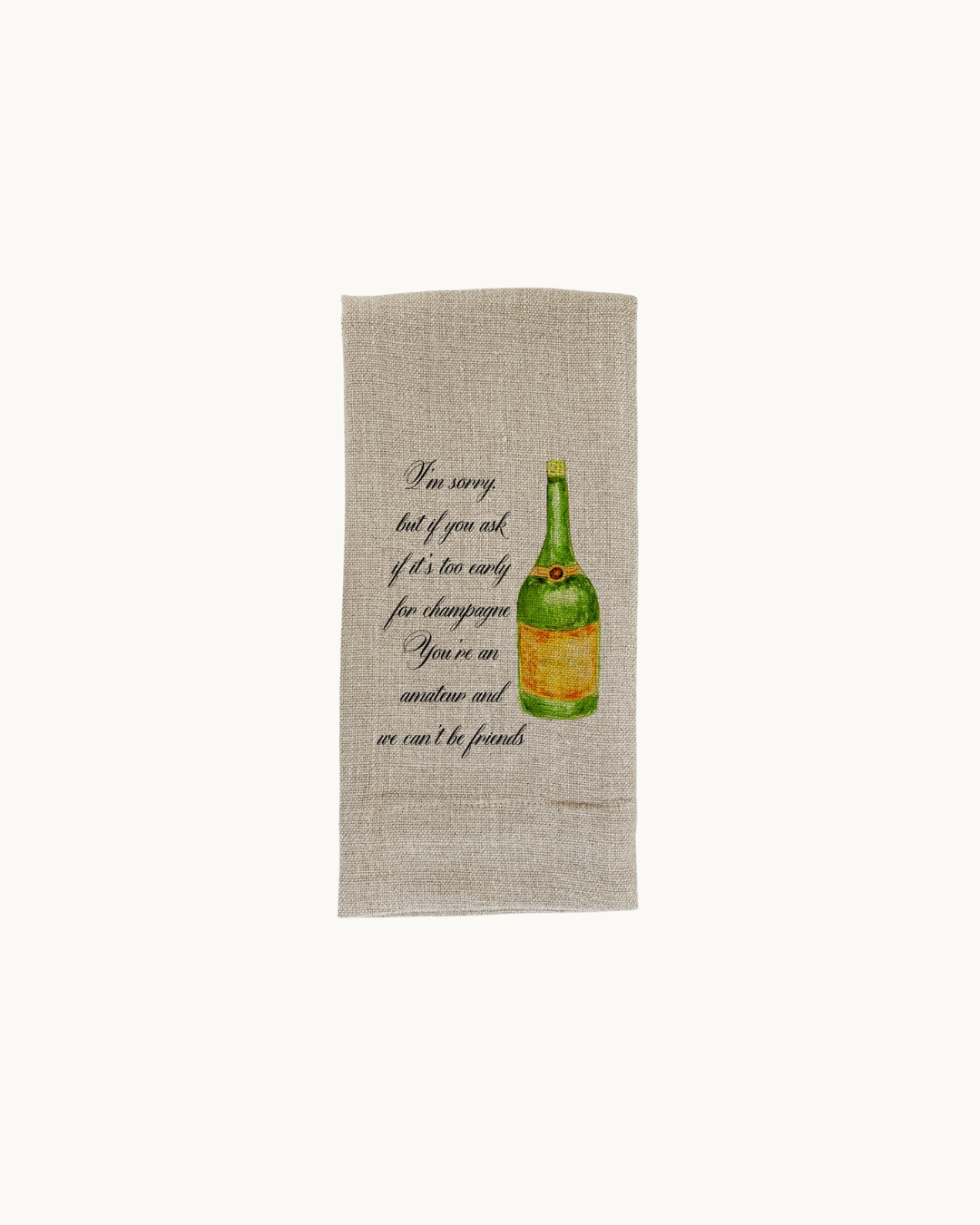 Drink Champagne: Guest Towel