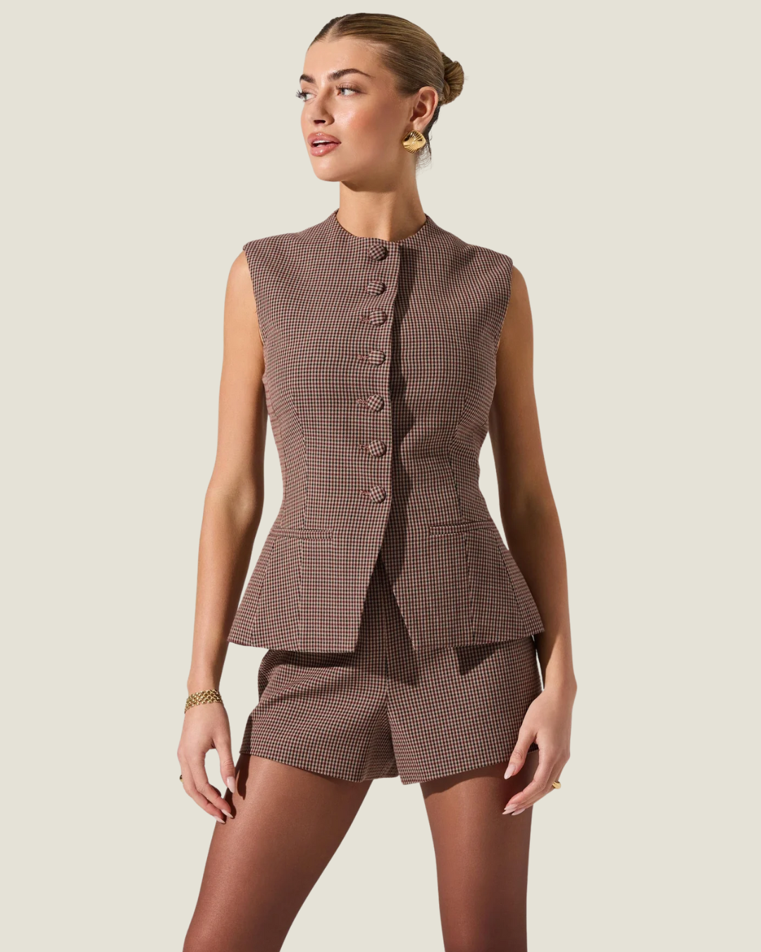 Gisselle Plaid Vest