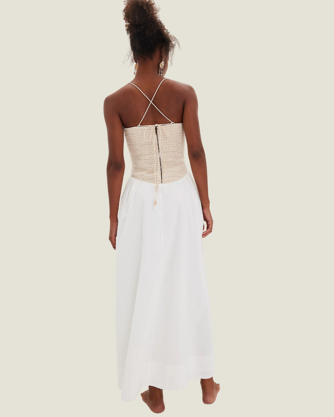 The Del Mar: Woven Bustier Maxi