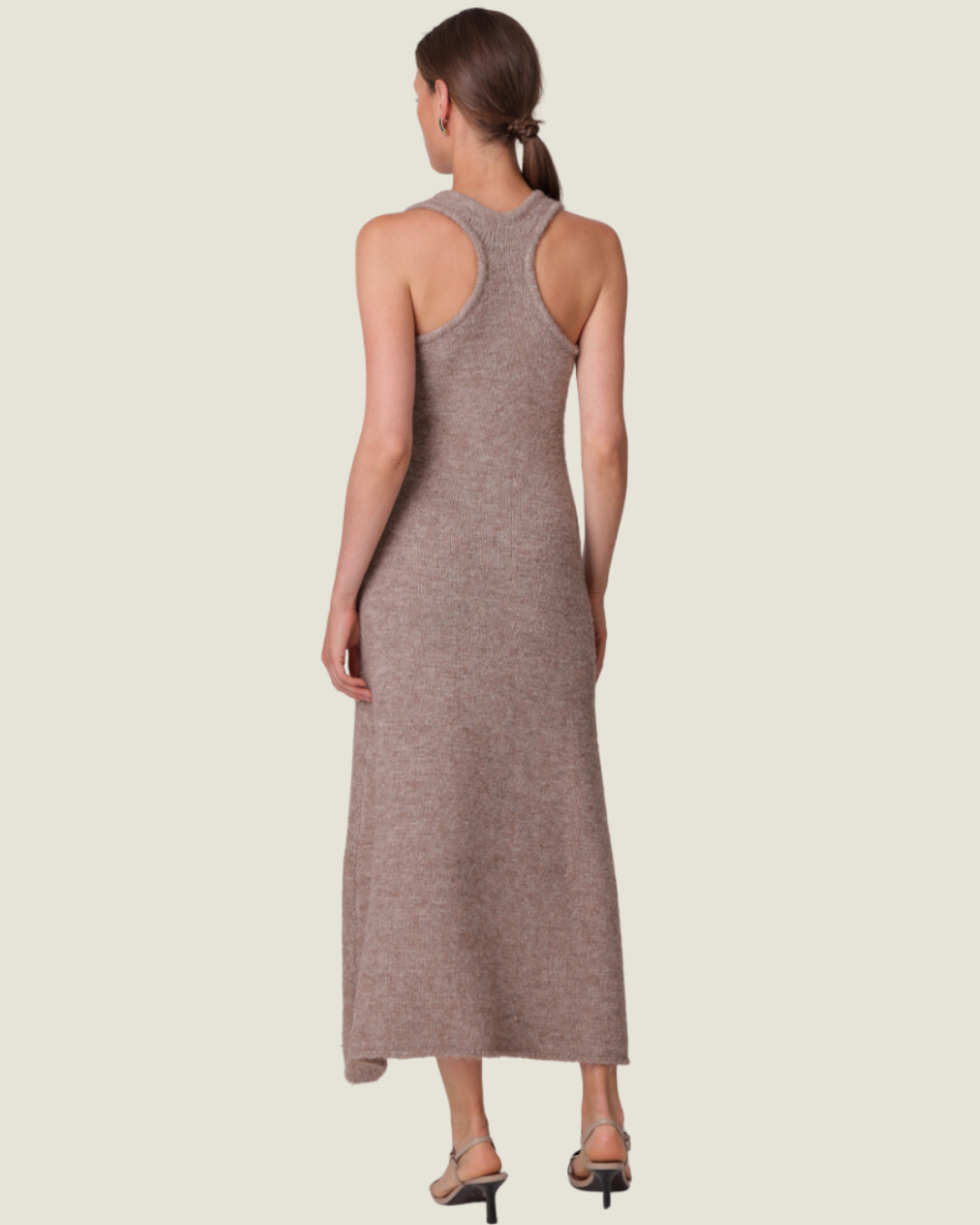 The Emmy: Sleeveless Wool Midi Dress