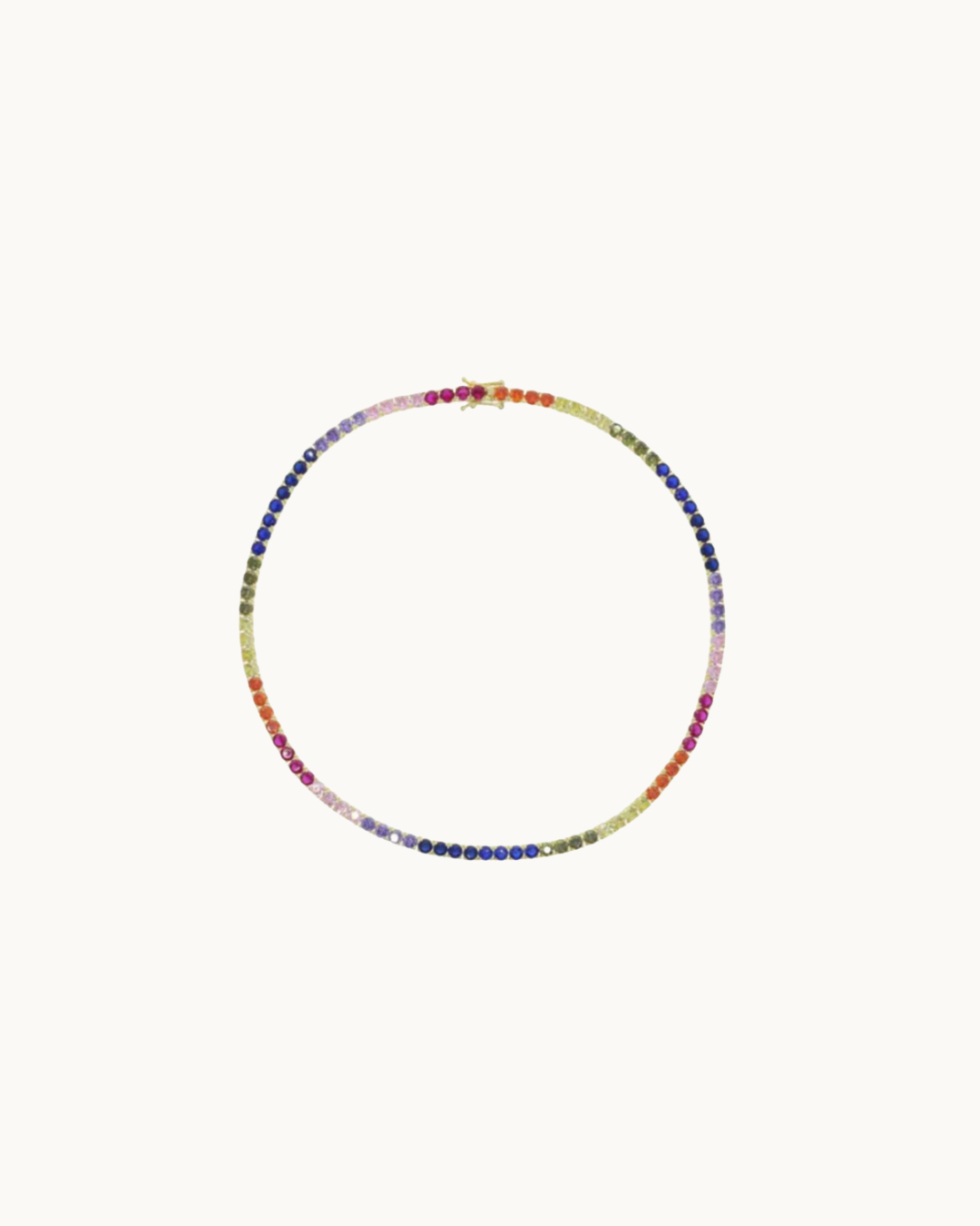 Rainbow Tennis Necklace