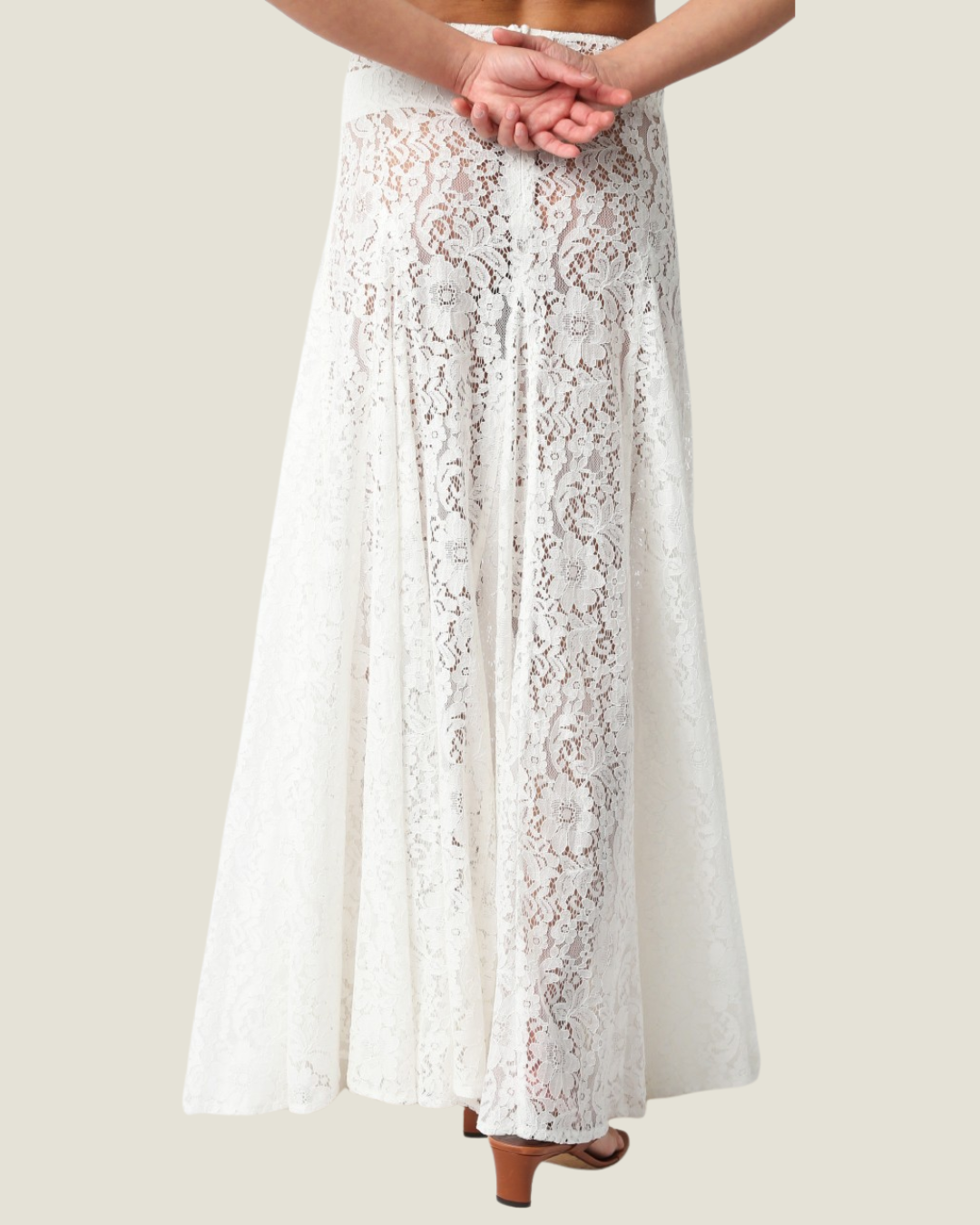 The Devon White Lace Maxi Skirt a trend-driven boutique fashion lace skirt made for layering this fall!
