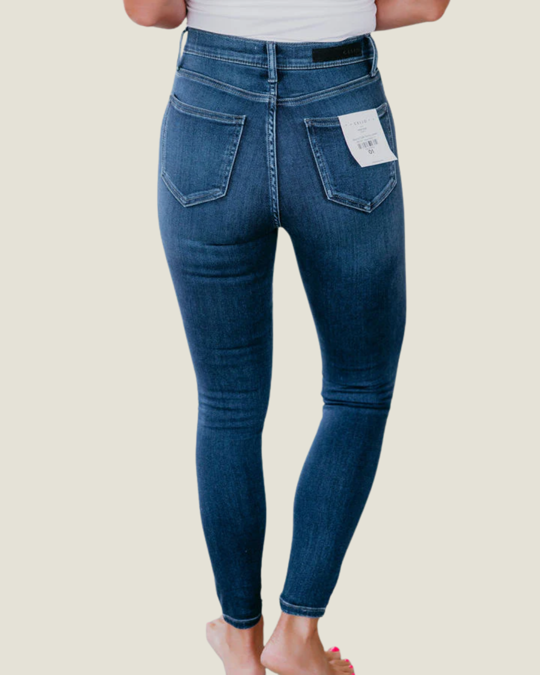High Rise Dark Skinny Jeans