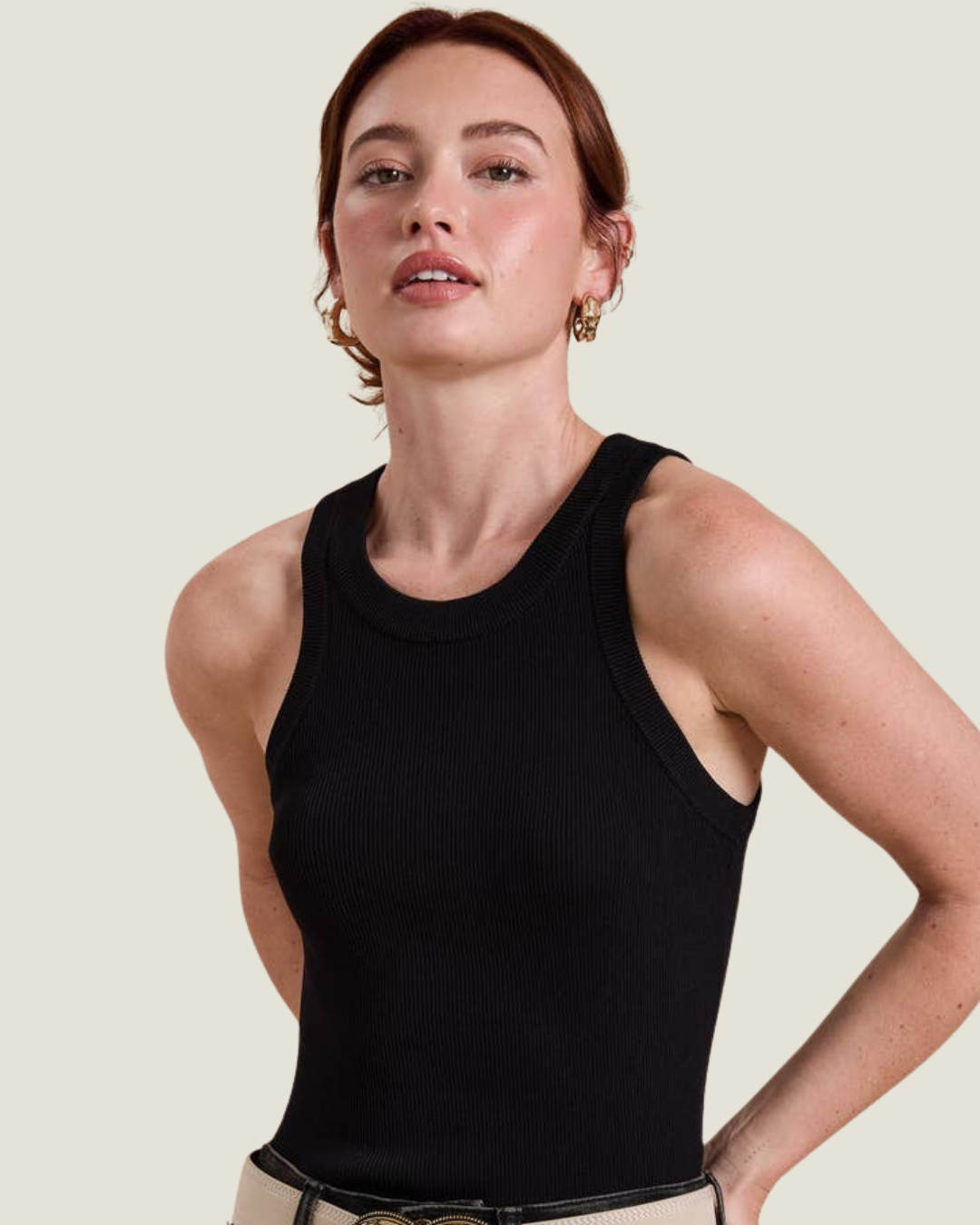 The Lena: Classic Ribbed Tank Top
