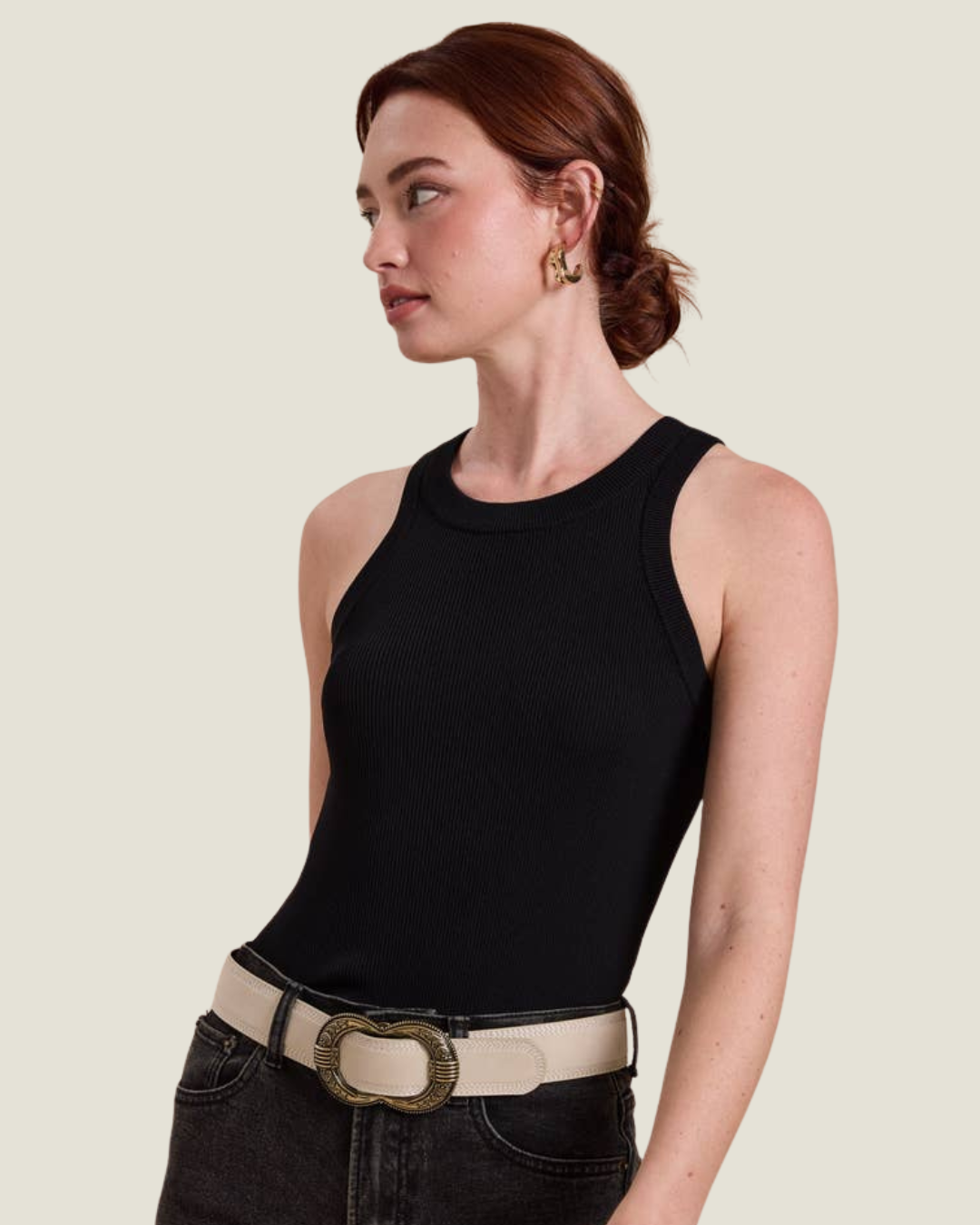 The Lena: Classic Ribbed Tank Top