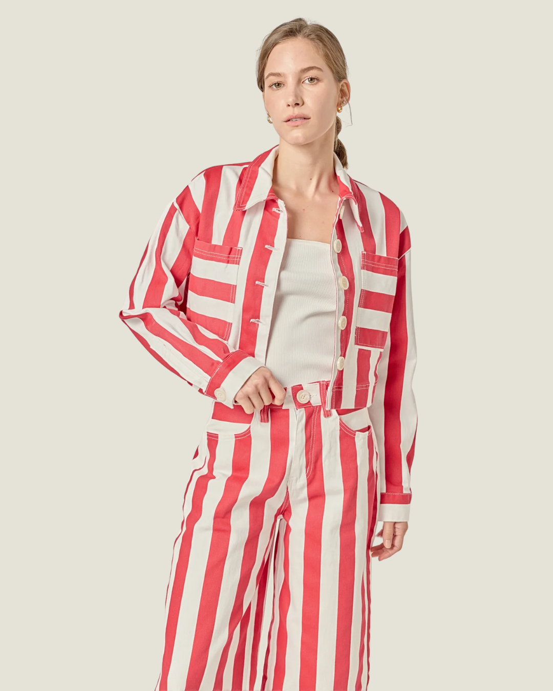 Marina Bold Striped Jacket