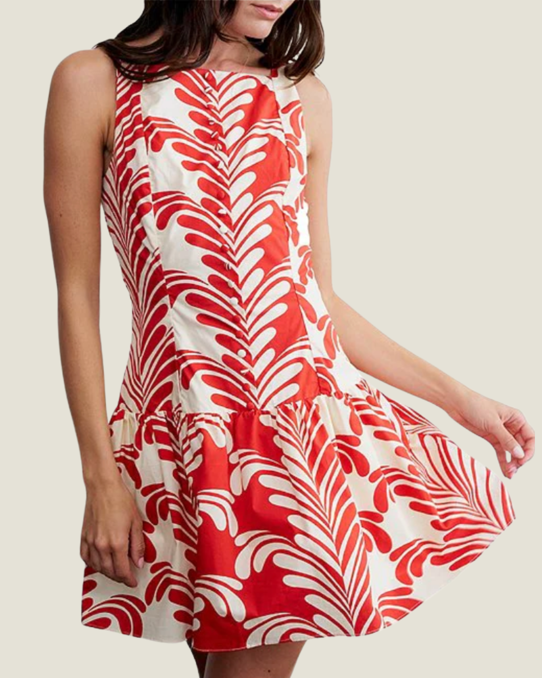 The Kira: Sleeveless Poplin Mini Dress