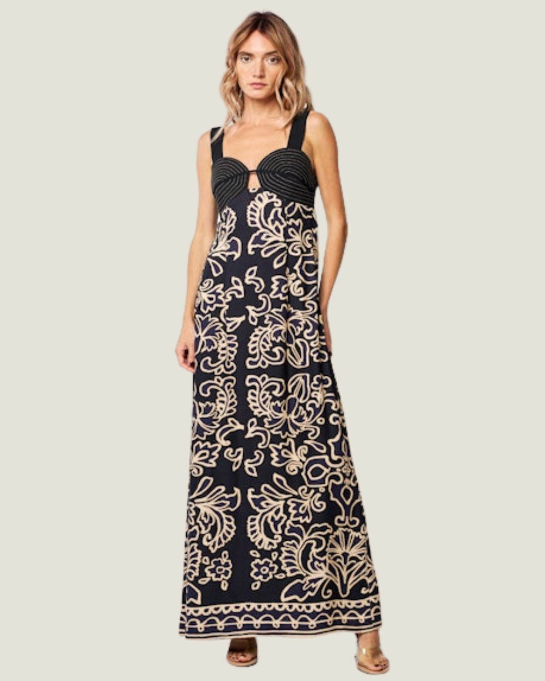 The Phillipa: Medallion Print Maxi