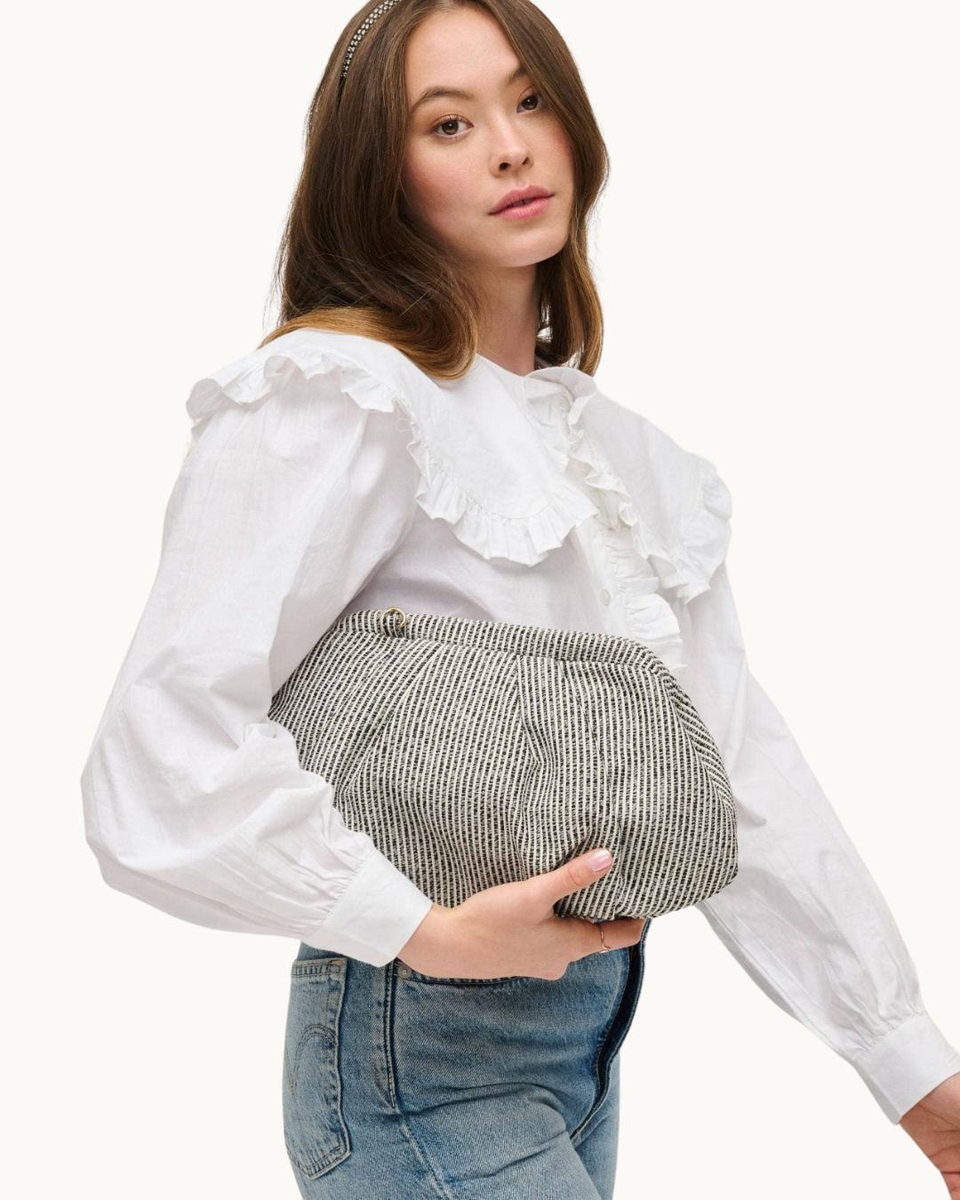 Sadie Clutch: Black White