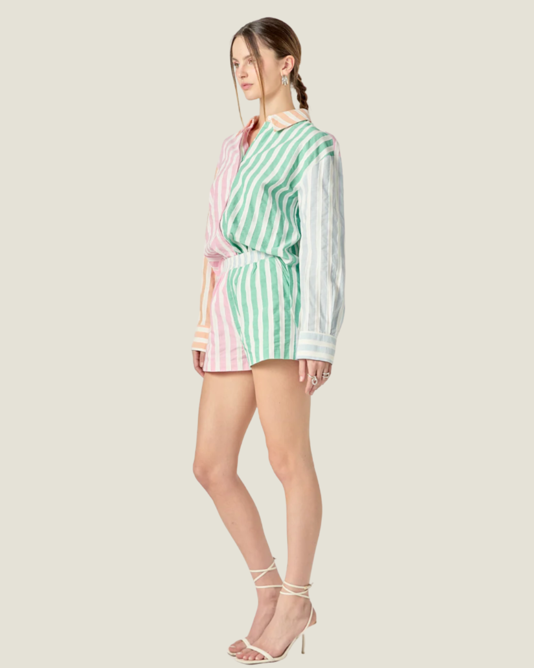 The Addison: Colorblock Stripe Shirt
