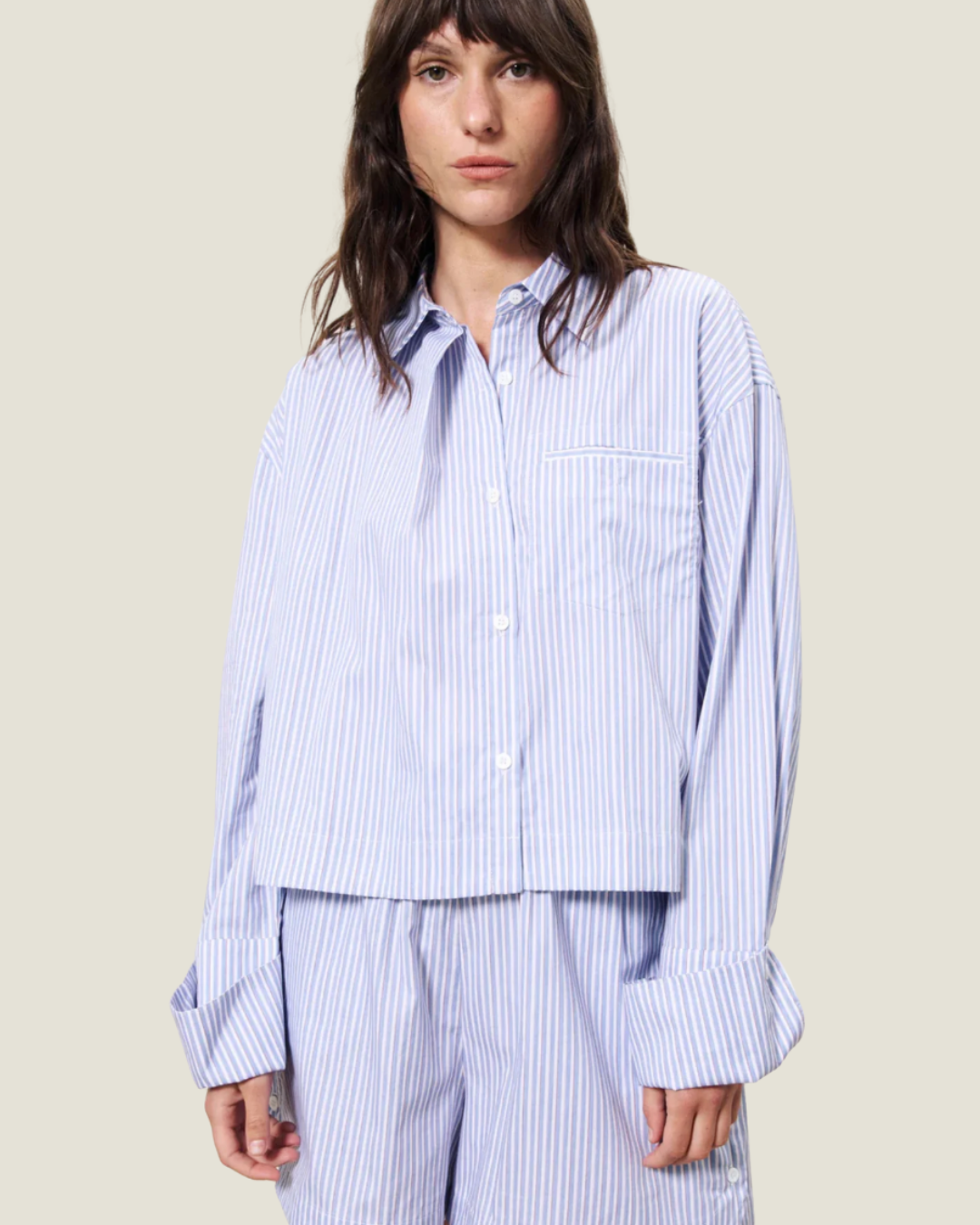 The Naela: Boxy Cropped Shirt