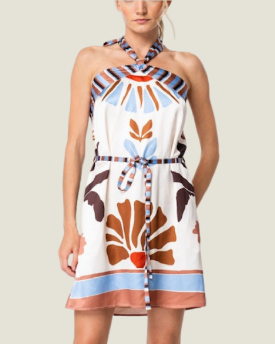 The Leona: Halter Mini Dress