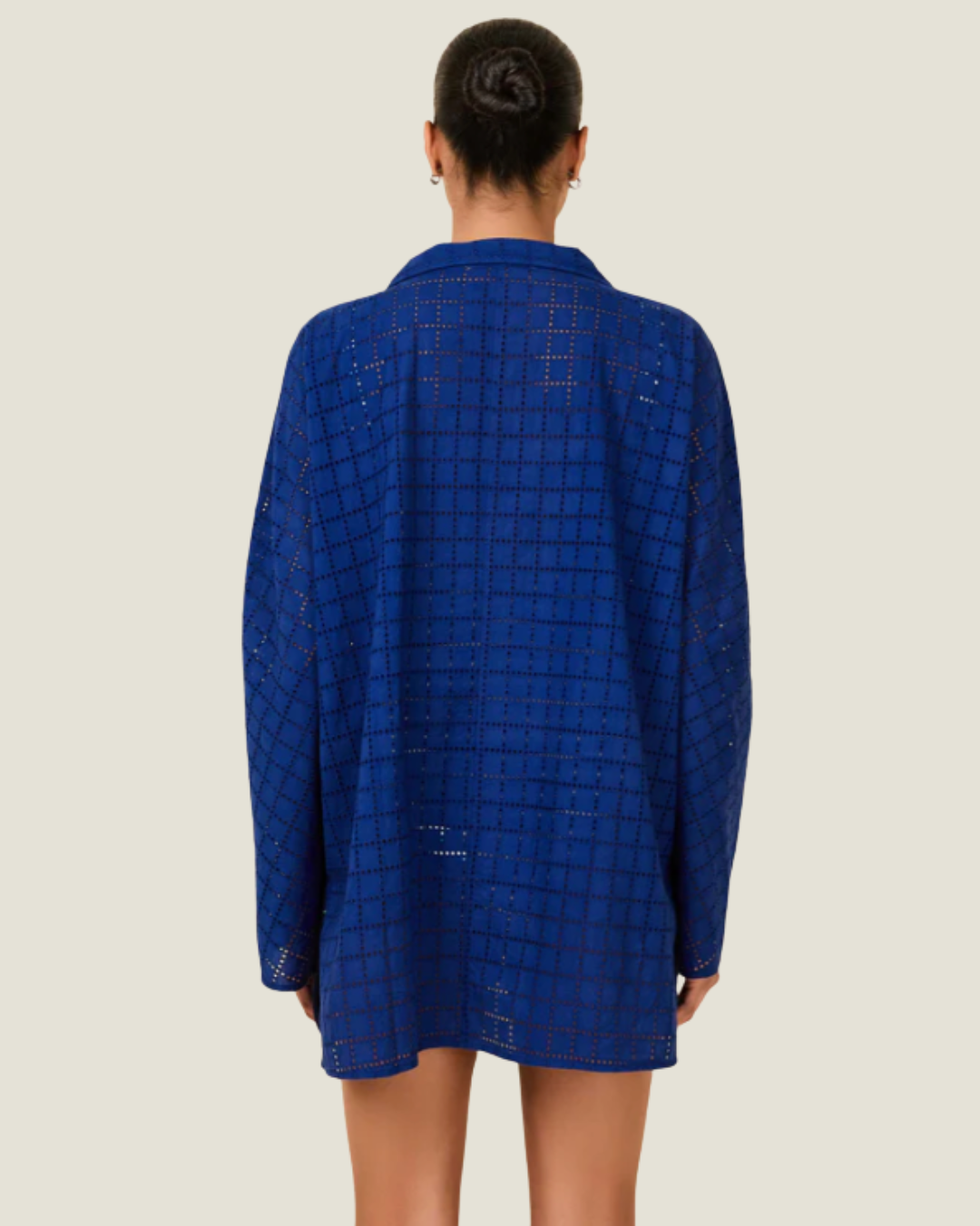 Alba Tunic Swimwear Cover Up– a crochet blue cover-up by Solid & Striped available at Love Celine a women’s boutique in SWFL.
