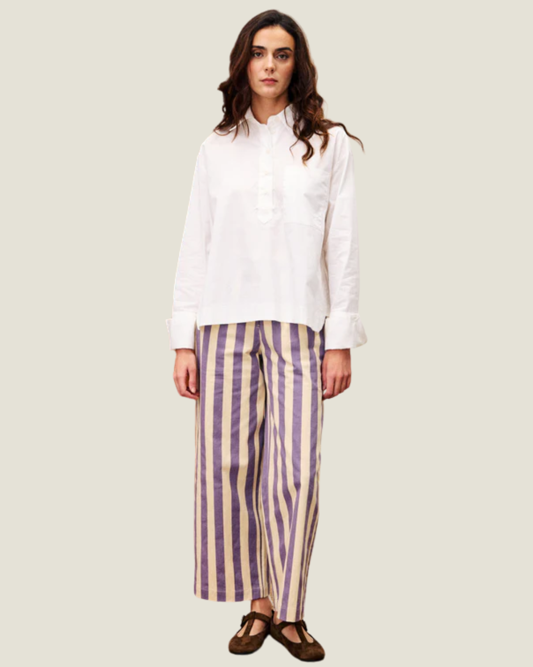 Jade White Blouse