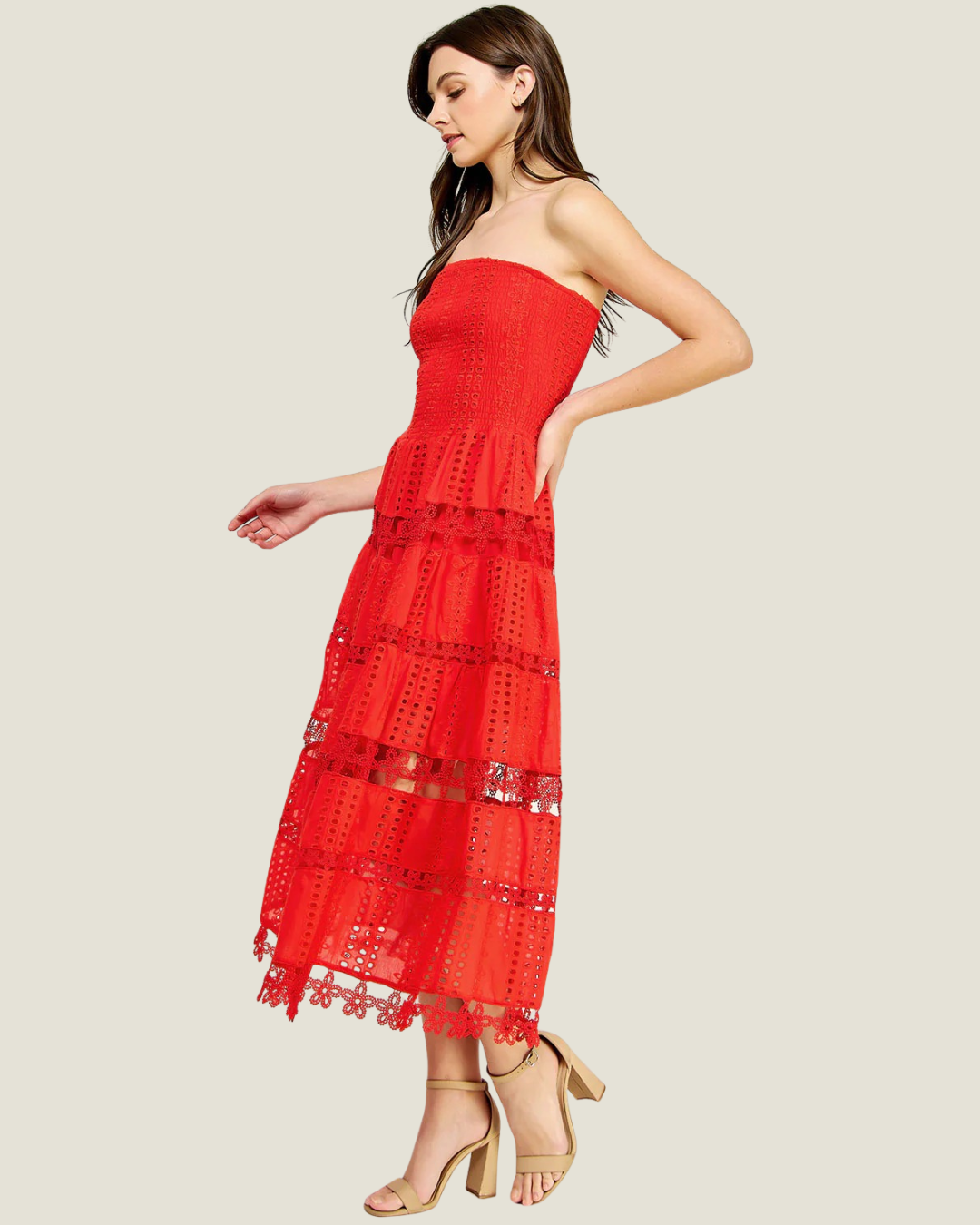 Maryann Eyelet Lace Dress