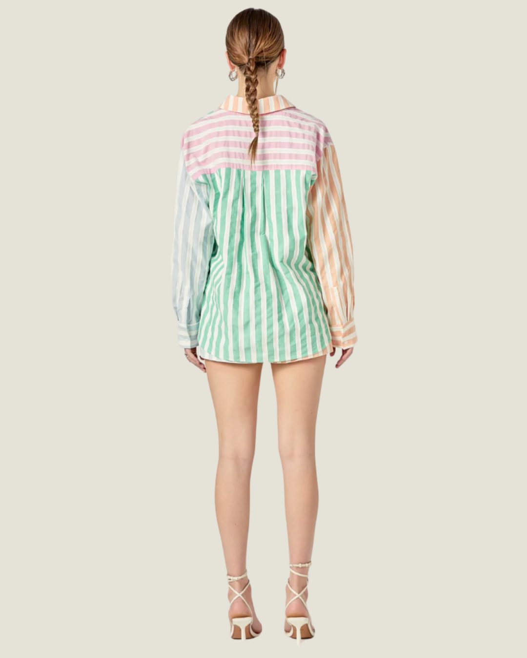 The Addison: Colorblock Stripe Shirt