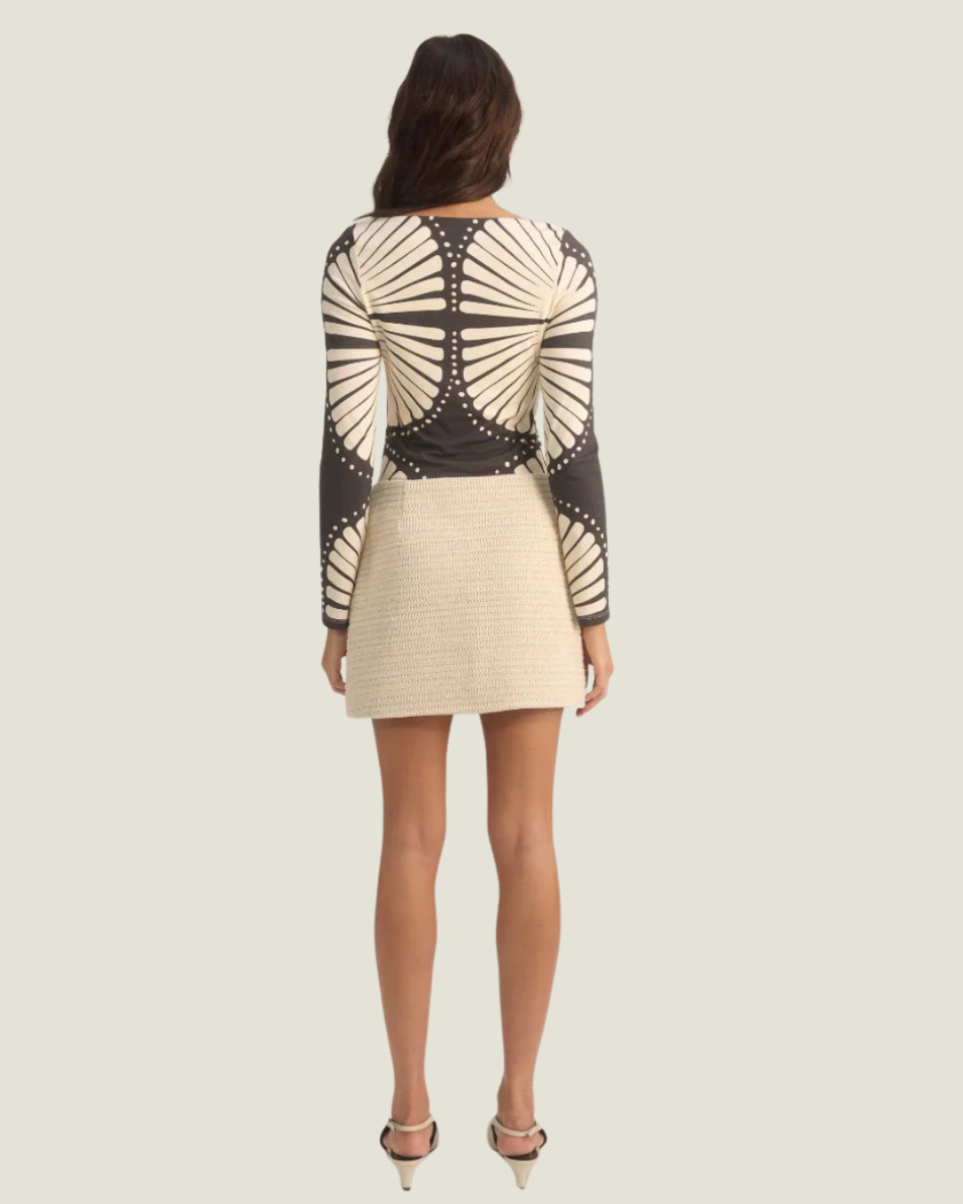The Vista: Textured Knit Mini Skirt- a crochet mini skirt for summer Love Celine women’s boutique in SWFL.