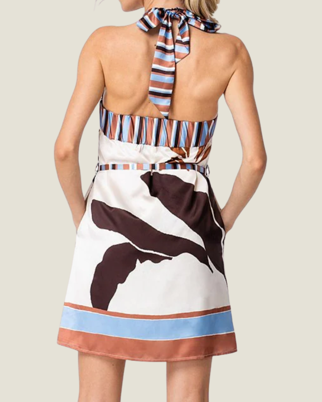 The Leona: Halter Mini Dress
