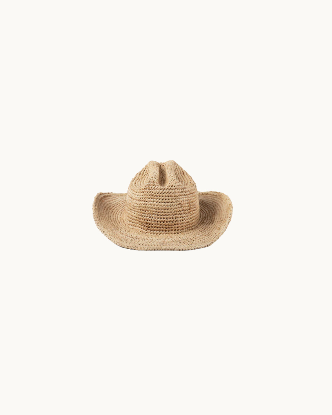 Raffia Cowboy Hat– a crochet relaxed fit cowboy hat by Lack of Colors available at Love Celine a women’s boutique in SWFL.