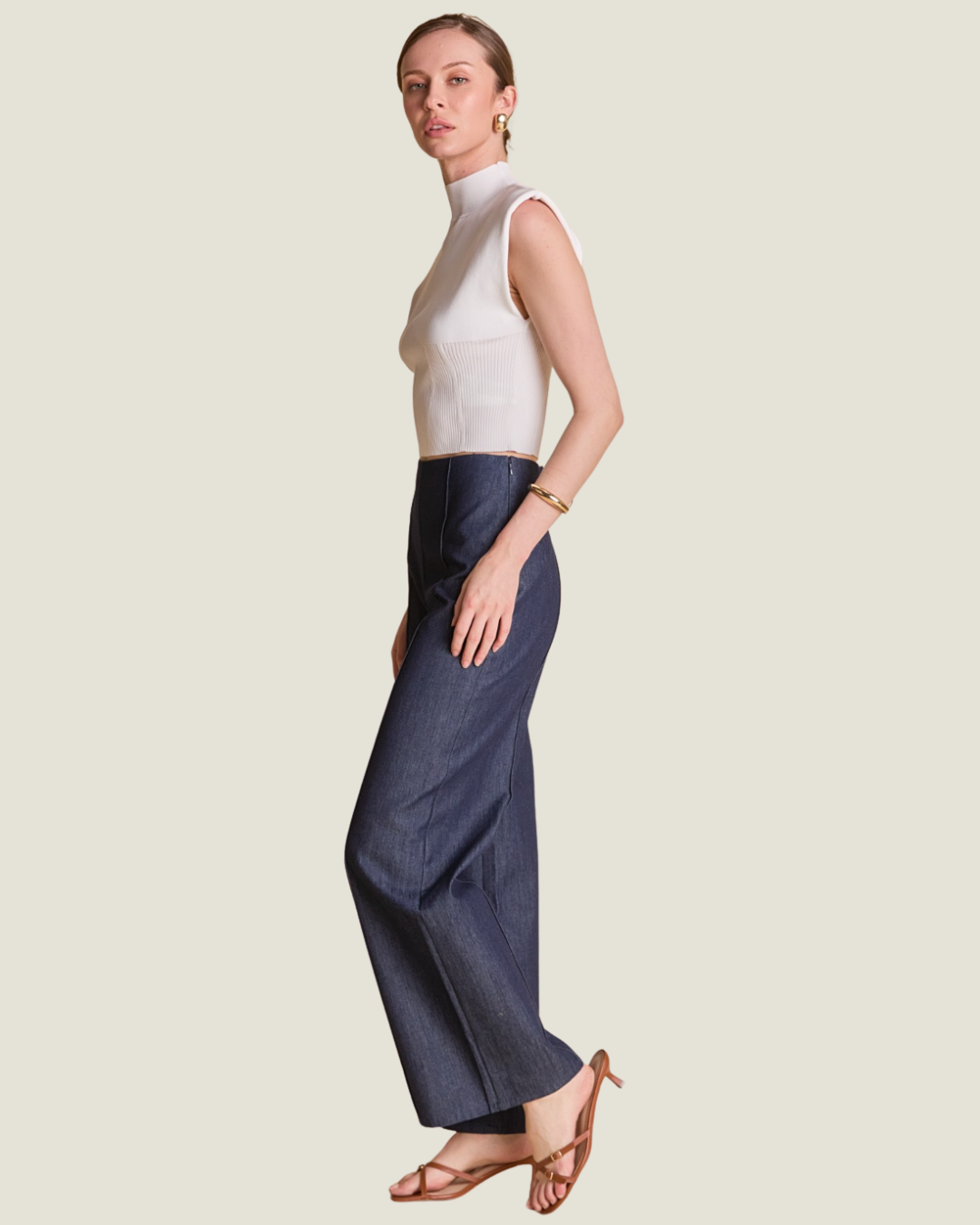 The Sinclair: Fitted Creased Trouser