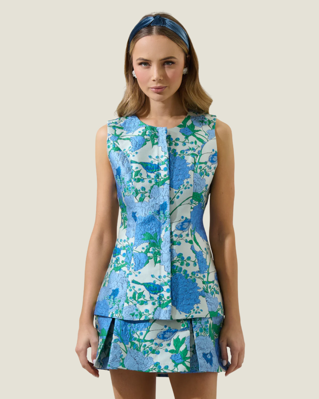 The Holland: Jacquard Floral Vest