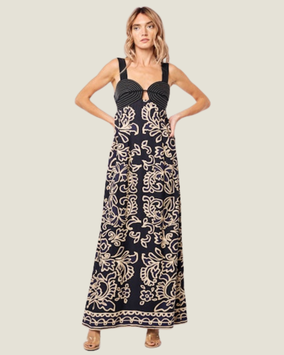 The Phillipa: Medallion Print Maxi