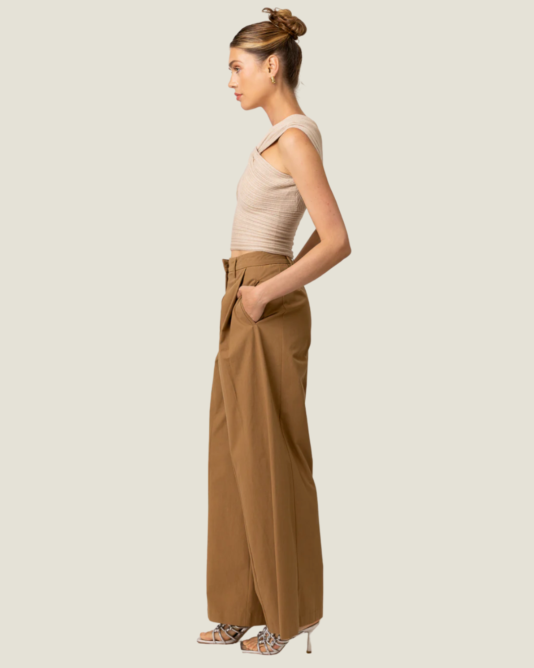 The Aisha: One Shoulder Knit Tank