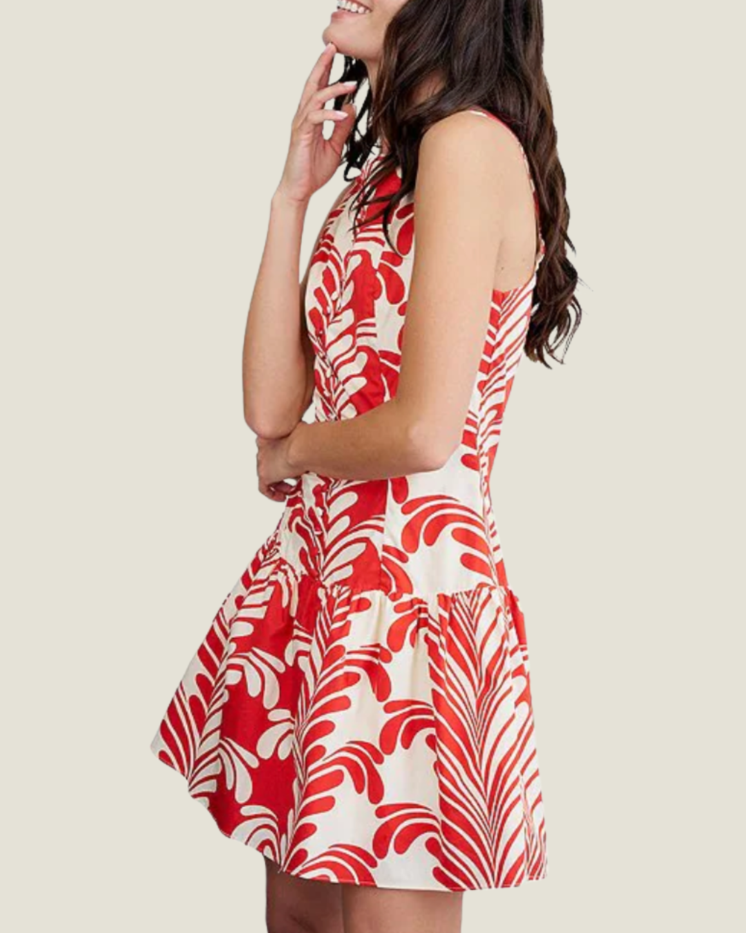 The Kira: Sleeveless Poplin Mini Dress