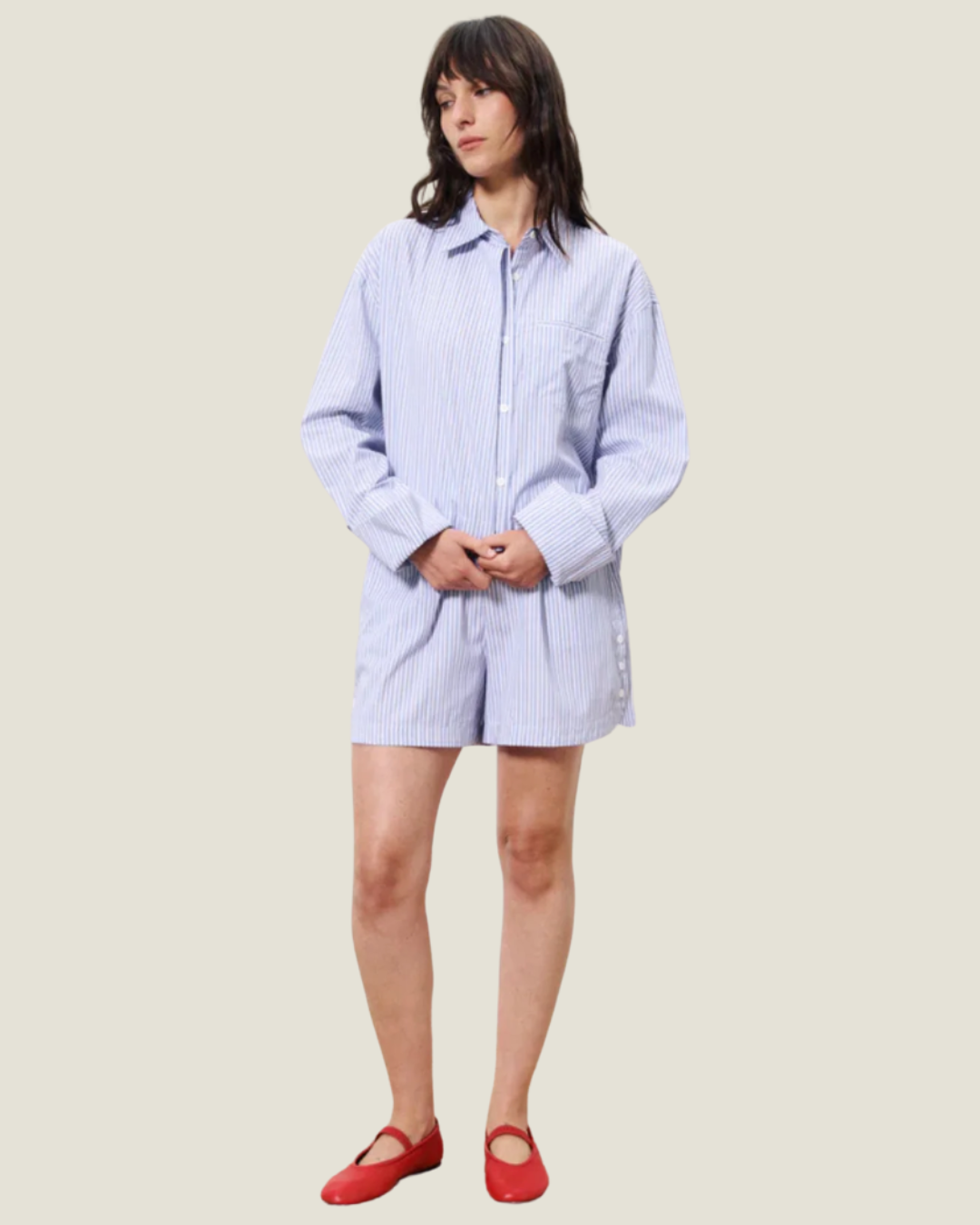 The Naela: Boxy Cropped Shirt