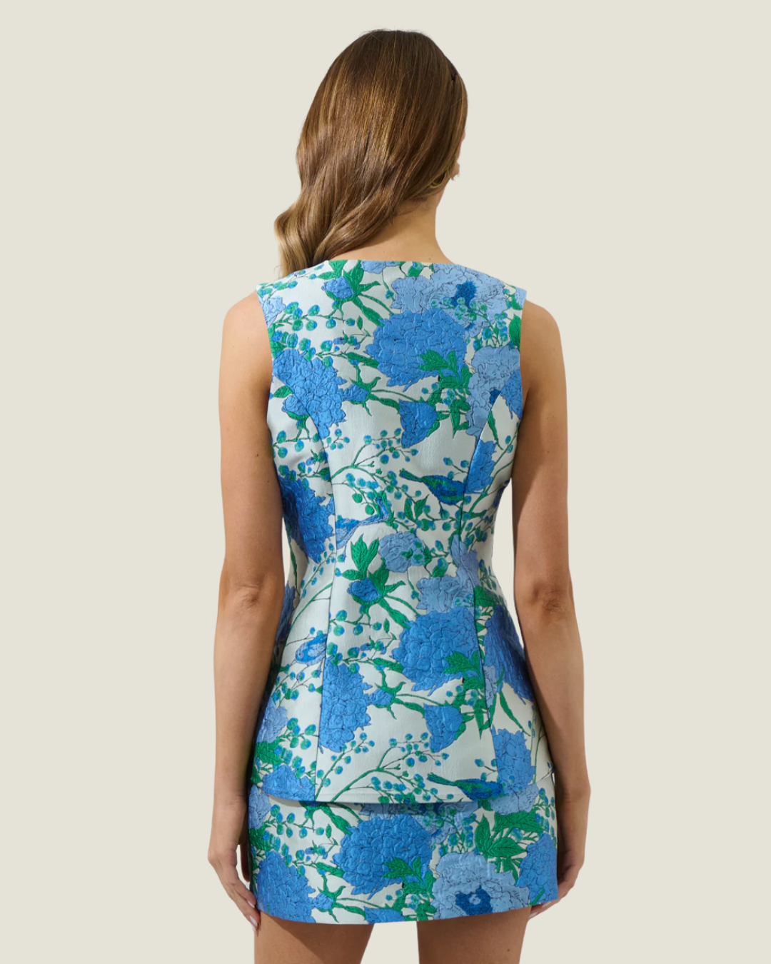 The Holland: Jacquard Floral Vest