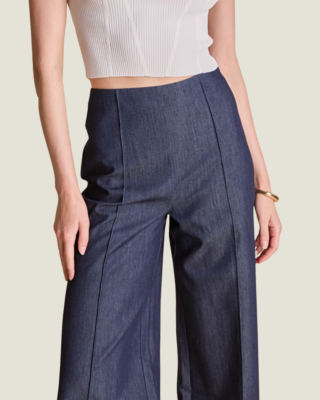 The Sinclair: Fitted Creased Trouser