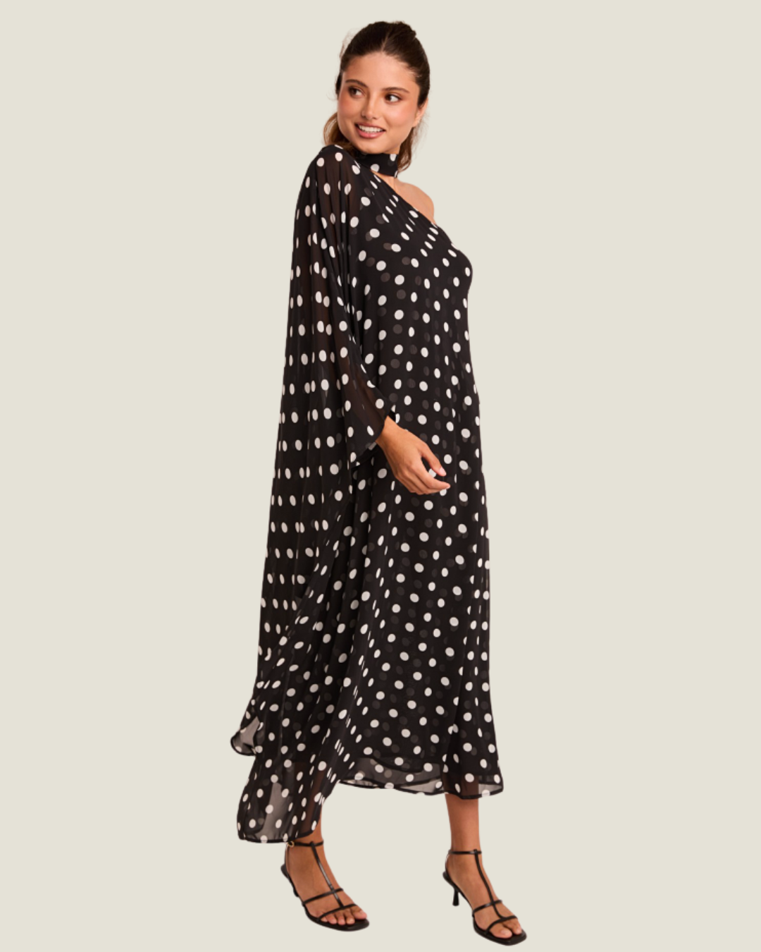 The Sasha: Polka Dot Maxi Dress– a polka dot maxi dress from Love Celine women’s boutique in SWFL.
