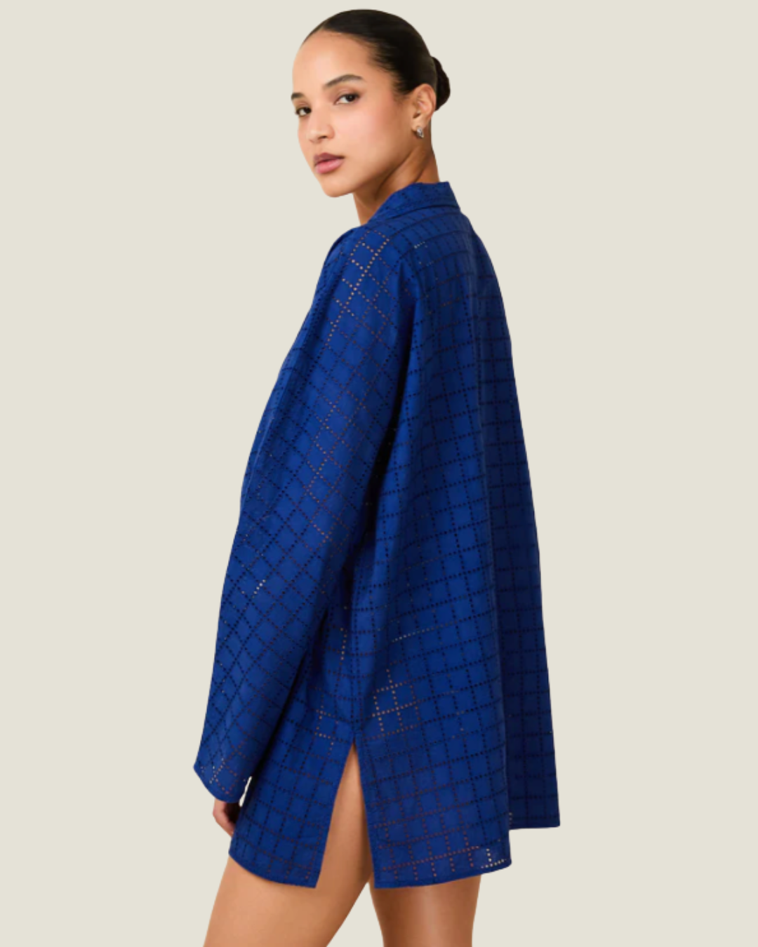 Alba Tunic Swimwear Cover Up– a crochet blue cover-up by Solid & Striped available at Love Celine a women’s boutique in SWFL.