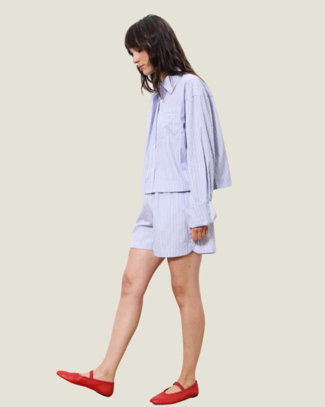The Naela: Boxy Cropped Shirt