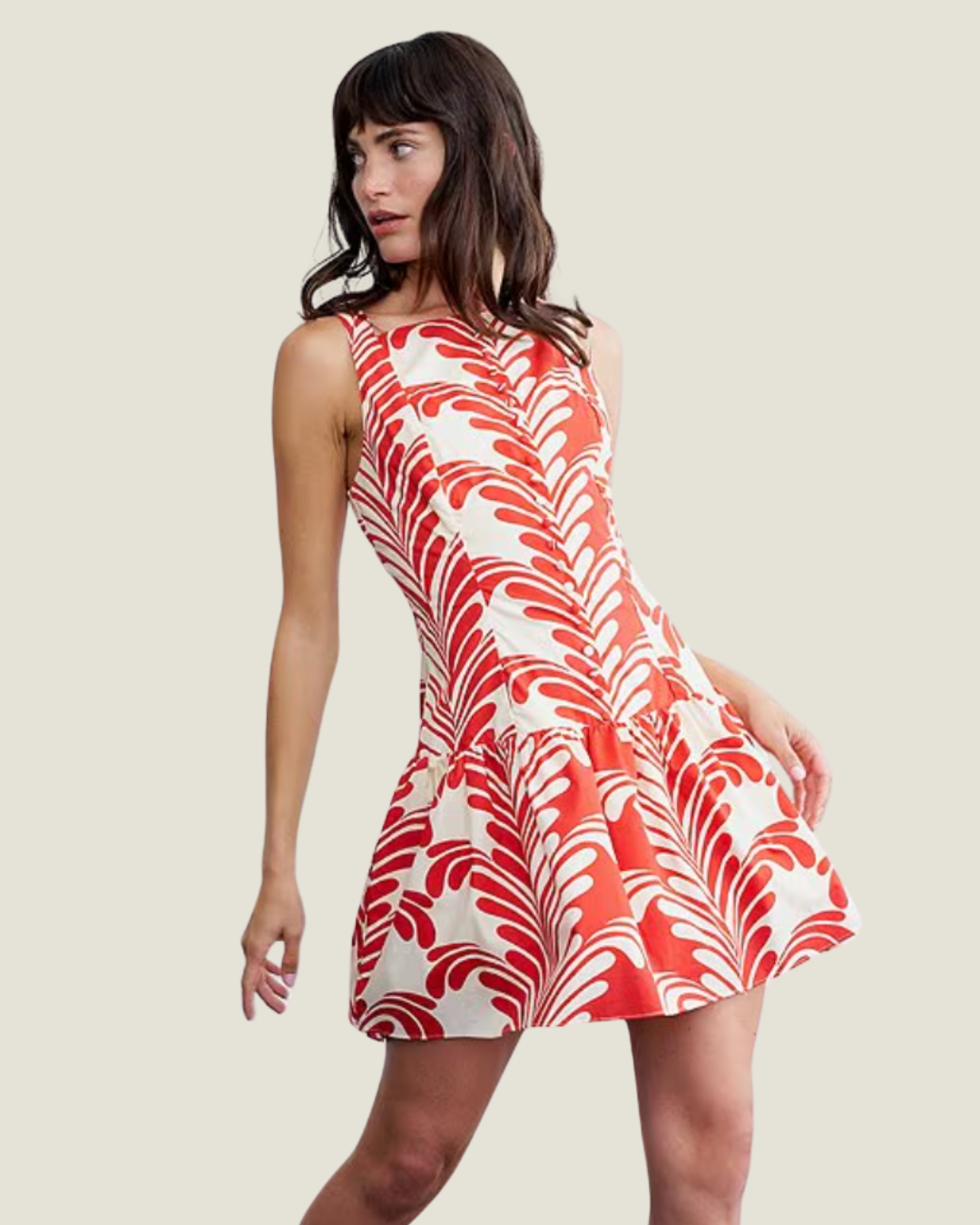 knee length dresses for ladies Kira - Handmade Crochet Mini Dress main image 1