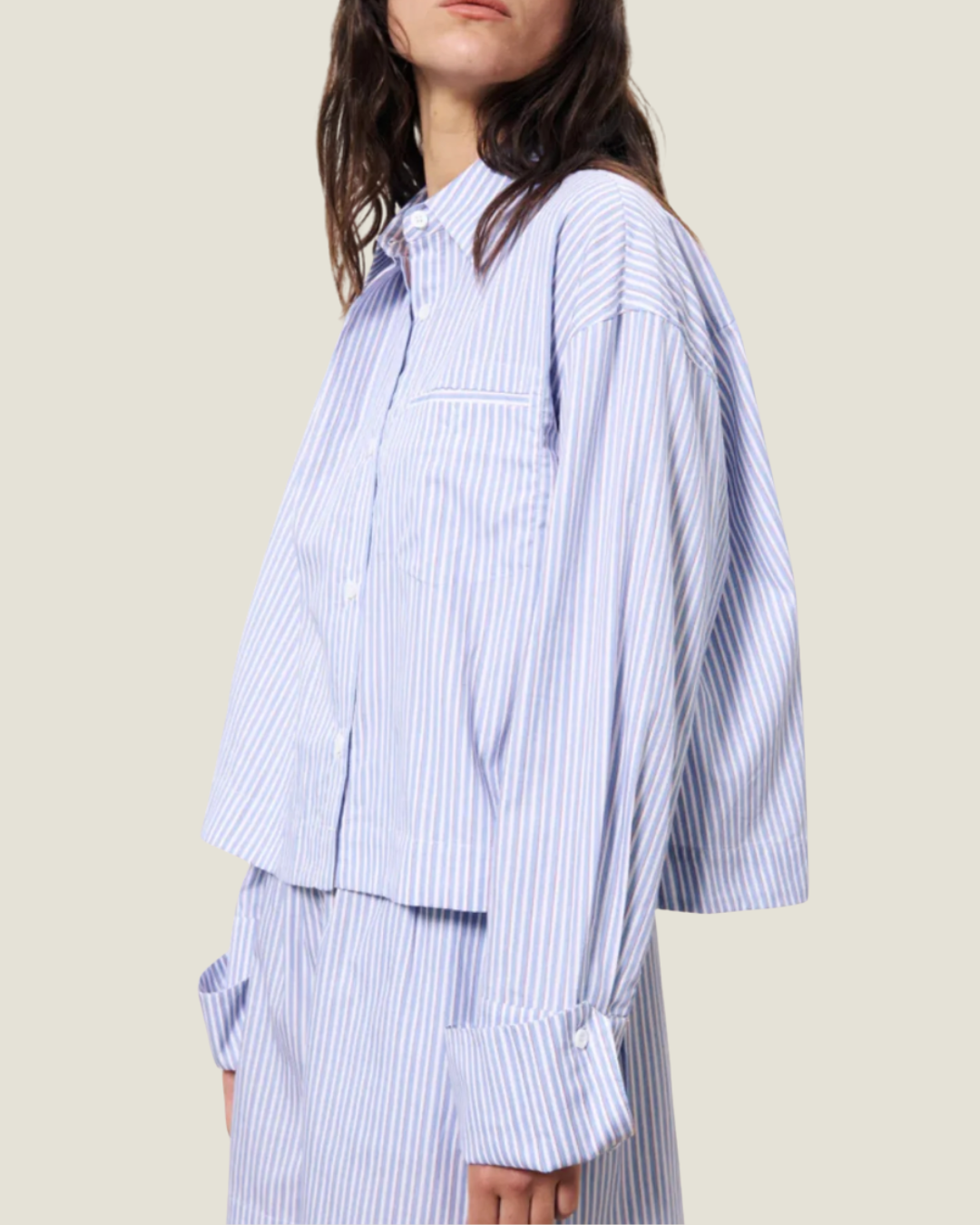 The Naela: Boxy Cropped Shirt