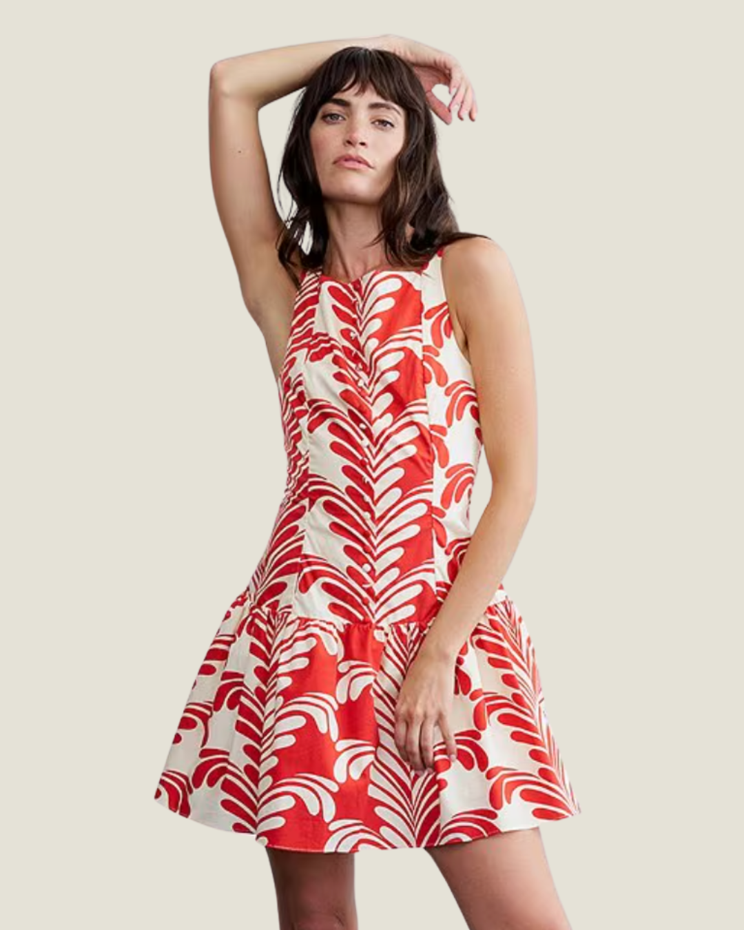 The Kira: Sleeveless Poplin Mini Dress
