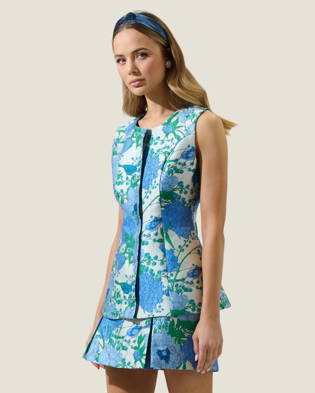 The Holland: Jacquard Floral Vest