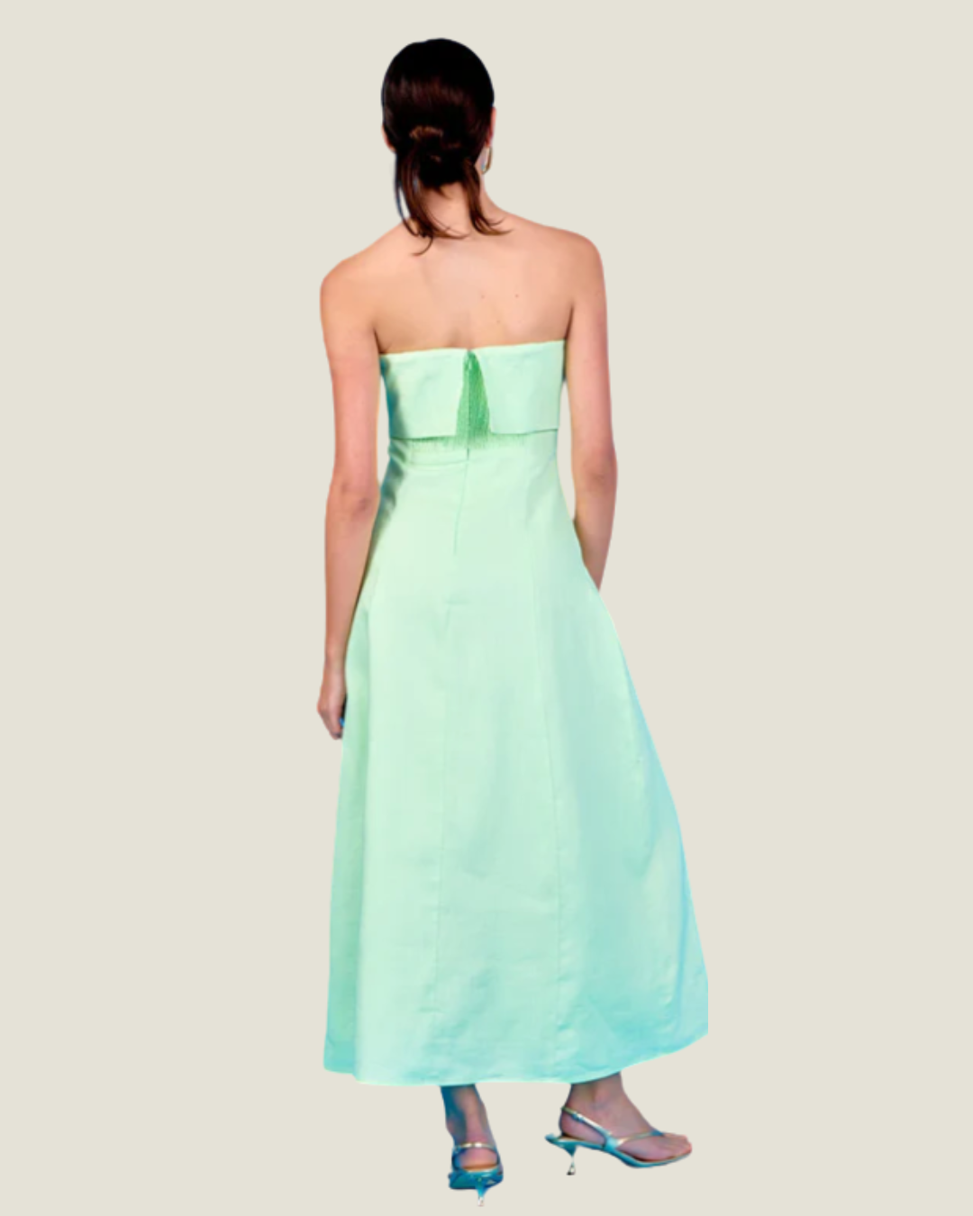 The Irina: Bandeau Linen Midi- staples linen maxi dress from Love Celine women’s boutique in SWFL.