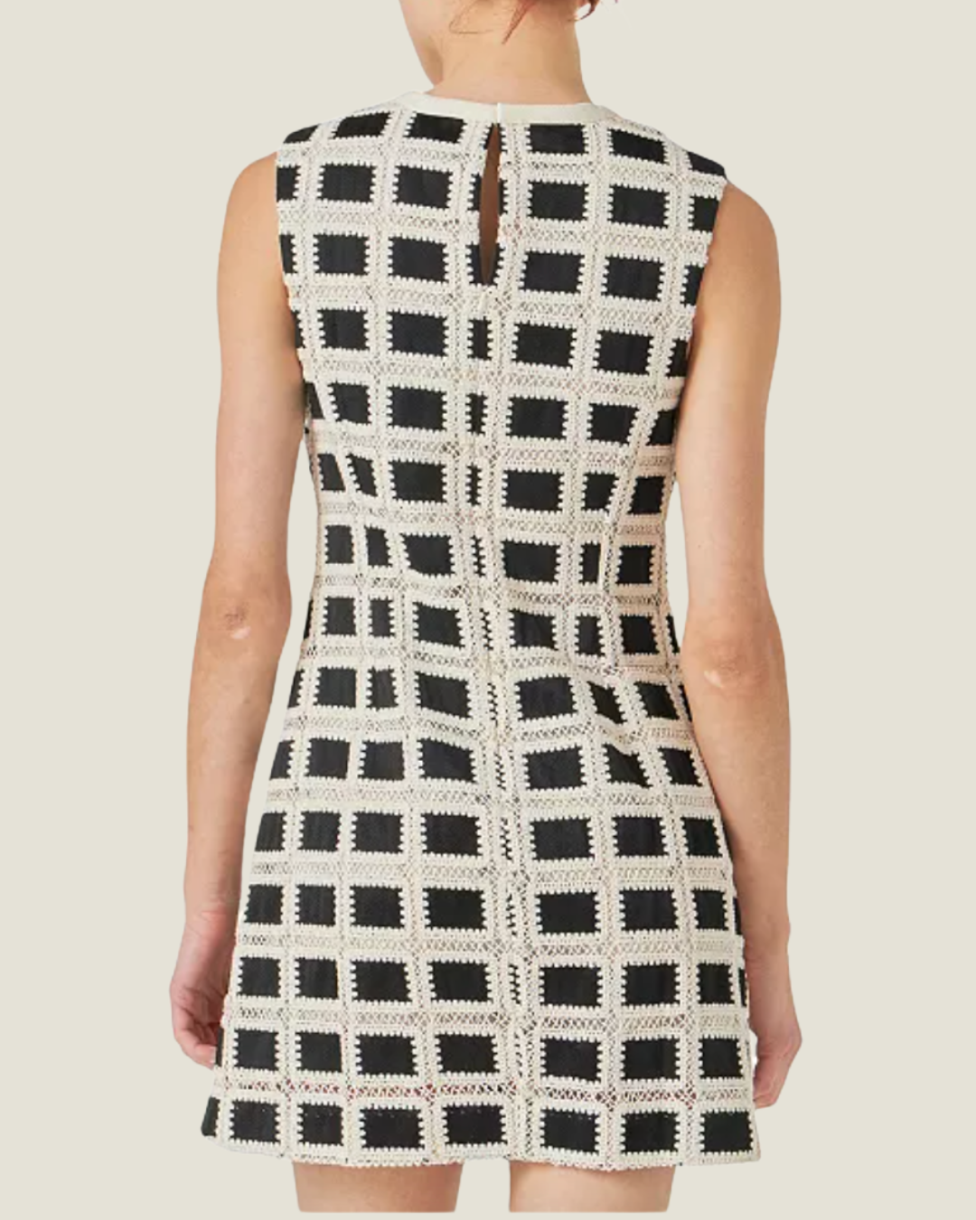 The Mavis: Mod Crochet Mini Dress