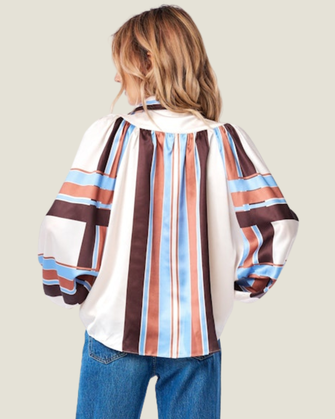The Camilla: Playful Striped Blouse