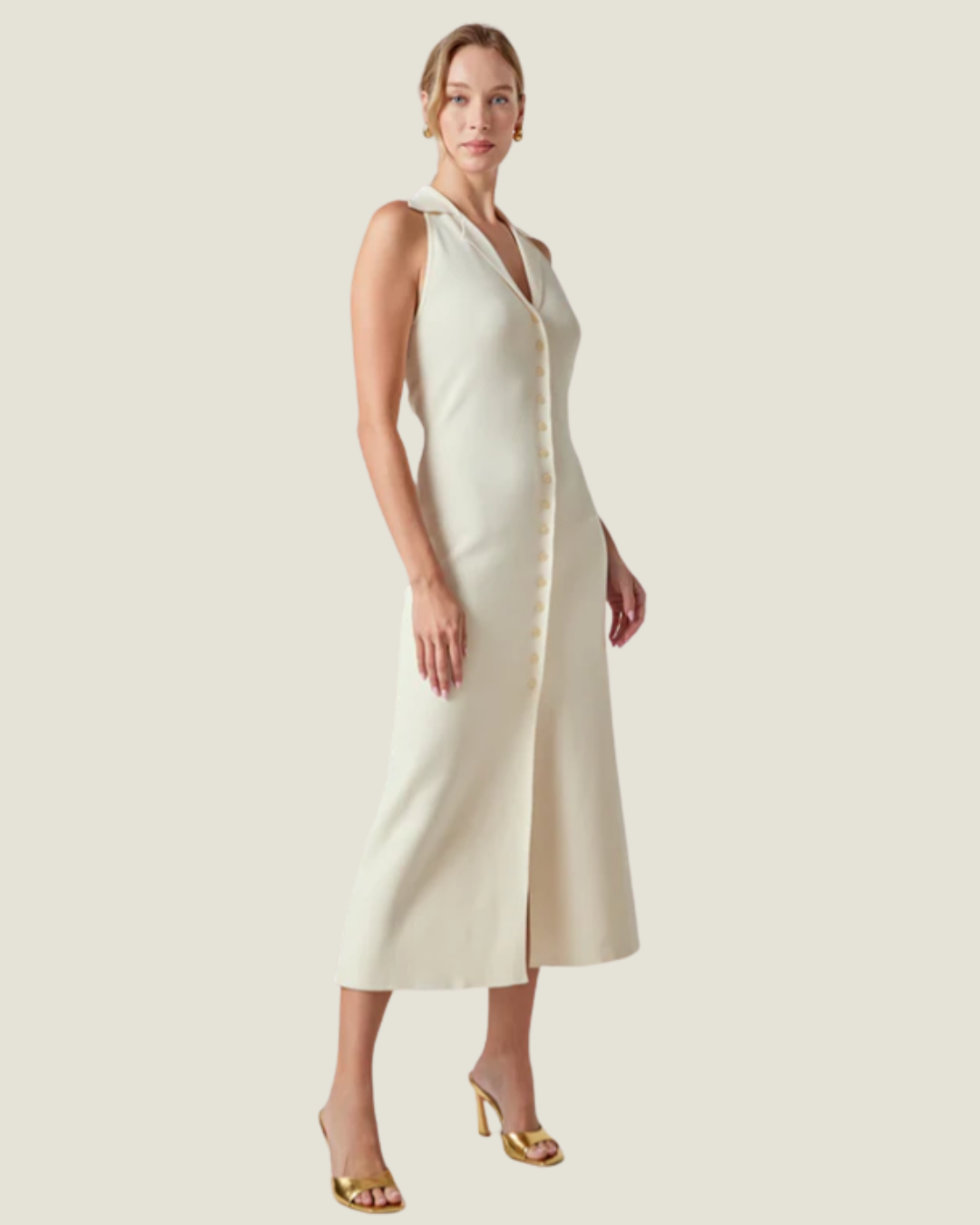 The Riley: Lightweight Knit Midi Dress
