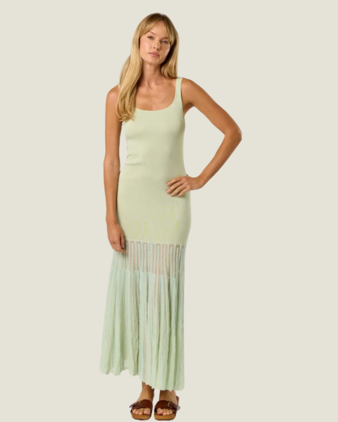 The Veranda: Knit Sheer Maxi