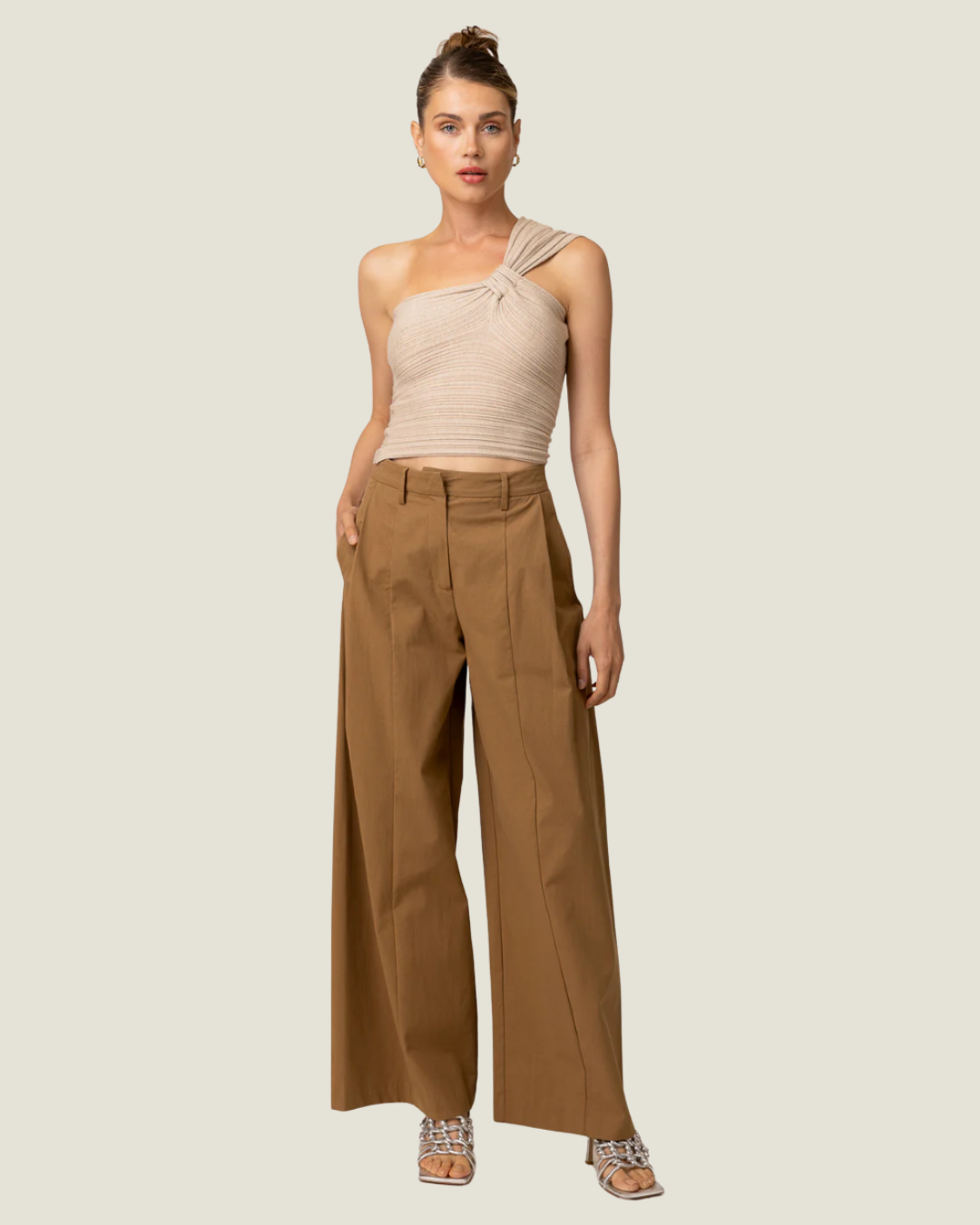 The Aisha: One Shoulder Knit Tank