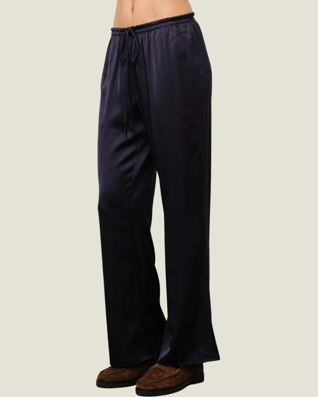 The Luna: Satin Drawstring Pants