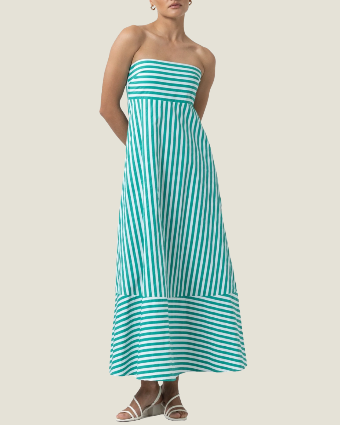 The Timothy: Strapless Poplin Dress