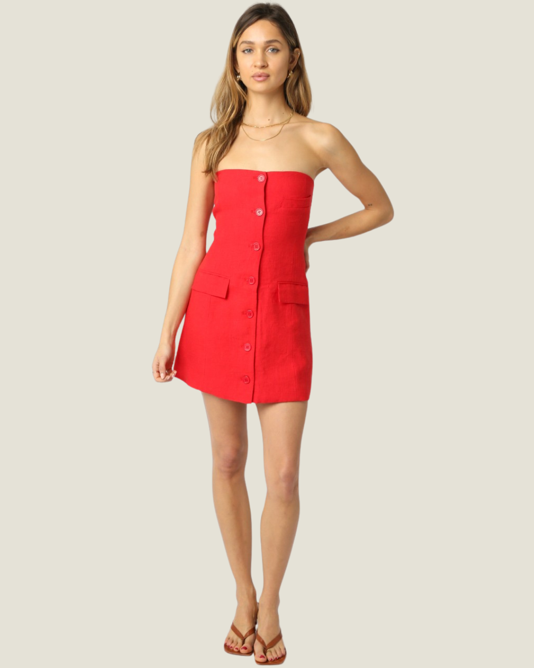 The Roux: Strapless Mini Dress
