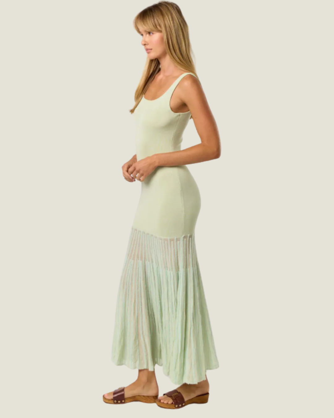 The Veranda: Knit Sheer Maxi